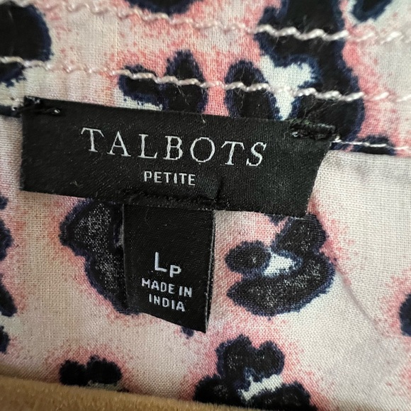 TALBOTS Blouse/Shirt LP Large-Petite pullover 100% Cotton. Cool & Lightw… - Picture 2 of 7